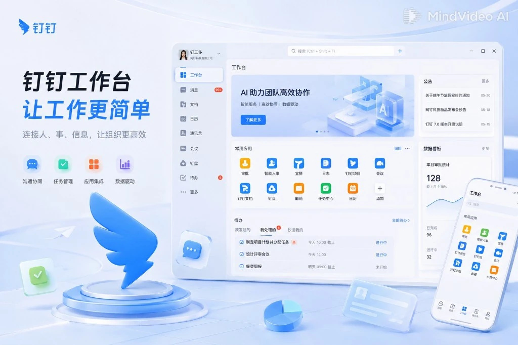 钉钉官网工作台全景展示